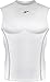 New 042 White Skin Tights Compression Base Layer Sleeveless Mens Top