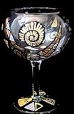 Man-O-Man Design - Hand Painted - Grande Goblet - 17.5 oz.