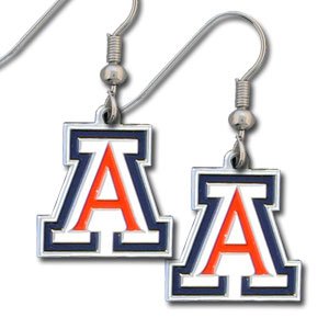 Arizona Wildcats Enameled Zinc Logo Earrings - NCAA College Athletics Fan Shop Sports Team Merchandise