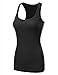 JJ Perfection Women's Solid Ribbed Knit Racerback Tank Top (S-3XL)