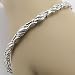 Beautiful Womens 14K White Gold Plated 75 Baguette Diamonds Bracelet - Length 7 In.