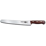 Victorinox 10-1/4 inch Wavy Edge Bread Knife, Rosewood Handle