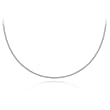 Sterling Silver 2mm Omega Chain Necklace, 18"