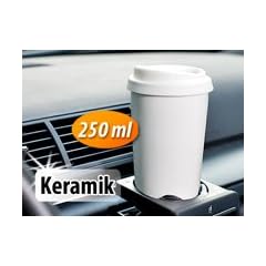 Rosenstein & S�hne Keramikbecher "Coffee To Go" + Silikon-Trinkdeckel