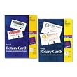 Laser/Inkjet Rotary Cards, 2 1/6 x 4, 8 Cards/Sheet, 400 Cards/Box