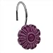 Bathroom Sets Shower Curtain Hook with Purple Flower Design