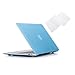 RUBAN Case Compatible with MacBook Air 11 Inch Release (A1370/A1465) - Slim Snap On Hard Shell Protective Cover and Keyboard Cover for MacBook Air 11, Grey Blue