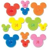 Mickey Icon Adhesive Buttons