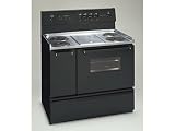 Frig FEF455BB 40 Electric Range - Self Clean Single Oven W/ Side Oven - Black