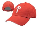 Philadelphia Phillies MLB Adult Red Garment Wash Adjustable Baseball Cap / Hat