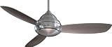 Minka-Aire Fans F517-BN 52 Concept I Contemporary Brushed Nickel Ceiling Fan w/ Light & Remote