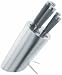 Stellar Knives FM 5 Piece Round Stainless Steel Knife Block Set