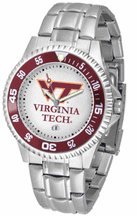 Virginia Tech Hokies Competitor Watch with a Metal Band