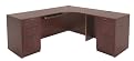 Deluxe Laminate Corner Desk - Mahogany