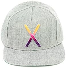 10 Deep Flat Grey Cap Snap Back One Size