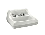 KOHLER K-2005-0 Kingston Wall-Mount Lavatory, White