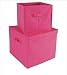 2 Great Pink Girl Collapsible Storage Boxes Organizer Box Units