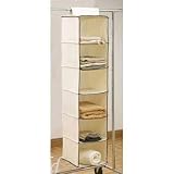from Safield 6 Shelf Hanging Wardrobe Storage Unit Sweater Organiser