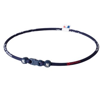 Phiten Titanium X30 New York Yankees Mlb Team Necklace - 18