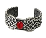 Celtic Ruby Bracelet Collectible Jewelry Accessory Bangle Brace Jewel