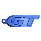 Mustang Blue Billet GT Logo Keychain