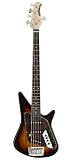 Ernie Ball Music Man Big Al 5 String Bass - Three Single Coils Vintage Sunburst Rosewood Fretboard Shell Pickguard