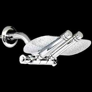 Showerheads Chrome Solid Brass, Shower Head 98 Fine Mist Jets