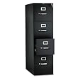 HON 314PP 310 Series 26-1/2-Inch 4-Drawer Full-Suspension Letter File, Black