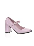 Retro Pink Patent School Girl Costume Mary Jane - 6