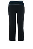 Avenue Plus Size Contrast Piping Active Capri