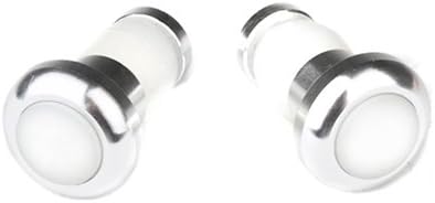 Darkhose 2 Pcs Cycling Mountain bike MTB Bike Handlebar End LED Plug Light Lamp LED Safety Warning Light - White