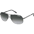 Carrera 2/S Adult Aviator Metal Lifestyle Sunglasses - Semi Matte Dark Ruthenium Palladium/Gray Gradient