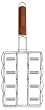 Mr. Bar-B-Q, Inc. 06048X Silver Non-Stick Corn Basket with 8 Corn Skewers