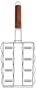 Mr. Bar-B-Q, Inc. 06048X Silver Non-Stick Corn Basket with 8 Corn Skewers