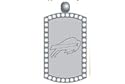 Crystal Dog Tag Buffalo Bills