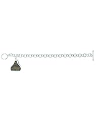 Hersheys Kiss 14KT Extra Large 3D Bracelet with One Brown Diamond 2.25ct Charm