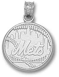 New York Mets Sterling Silver Pendant