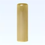 法人様ご印鑑 代表者印 寸胴タイプ オランダ水牛・純白(高級芯持) 18mm ケース無 手彫り仕上げ