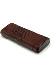 Intica Leather Watch Case Single Cigar Style Lizard Print