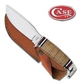 Drop Point Hunter, Leather Handle, Leather Sheath (C518) Category: Miscellaneous Knives