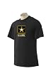 Custom U.S. Army Star logo on mens or youth t-shirt