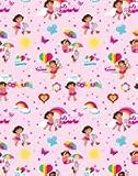 Dora The Explorer - Giftwrap (2 sheets folded) and tags (2)