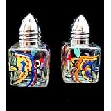 Angel Fish Design - Hand Painted - Mini Salt and Peppers, .5 oz., Set of 2 by 