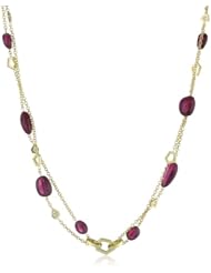Ron Hami "Dancing Octagons" Yellow Gold Rubellite Necklace