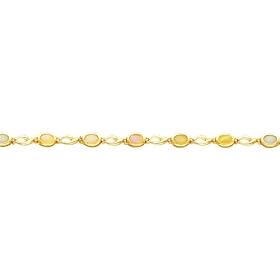 14K Yellow Gold 5.4cttw Opal Bracelet Jewelry 7 by FindingKing