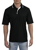 Sport-Tek Dri-Mesh Sport Shirt with Striped Collar.