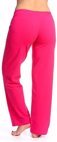 Lolo Lime Women's French Terry Lounge Sweatpants (Medium, Magenta Fire)