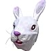 White Rabbit Rubber Overhead Mask (Rubber Masks) - Unisex - One Size