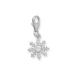 Sterling Silver Snowflake Charm with Lobster Clasp