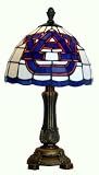 Traditions Artglass AUB400 Auburn Collegiate Accent Table Lamp,